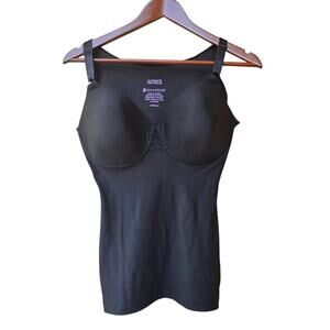 Shapeez Black Ultimate Pretty Back Smoothing Underwire Bra Shaper Size Large D